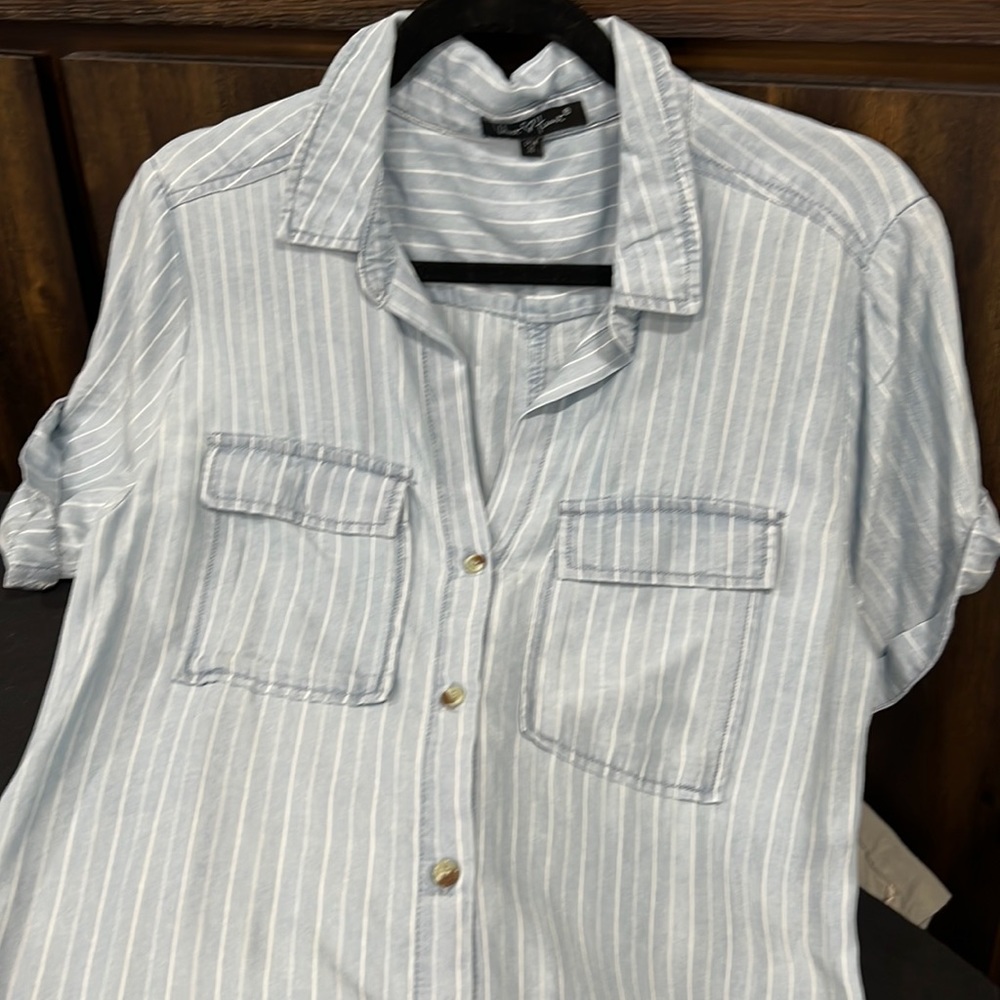 Soft material denim dress. Never worn.